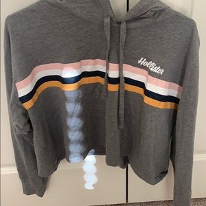 Hollister crop top with strips